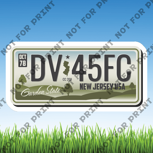 ACME Yard Cards Small License Plate #046