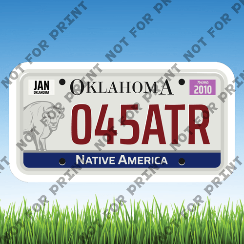 ACME Yard Cards Small License Plate #051