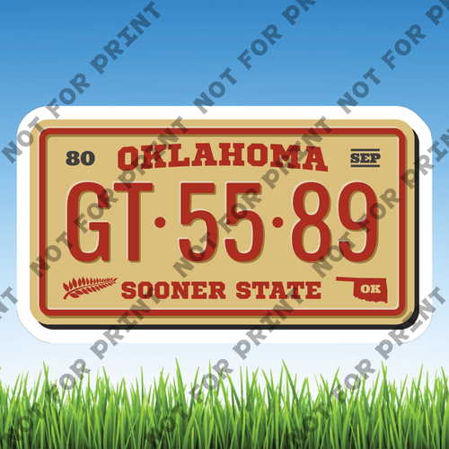 ACME Yard Cards Small License Plate #052