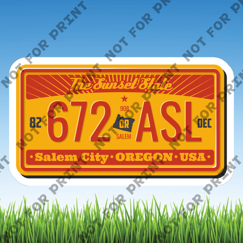 ACME Yard Cards Small License Plate #054