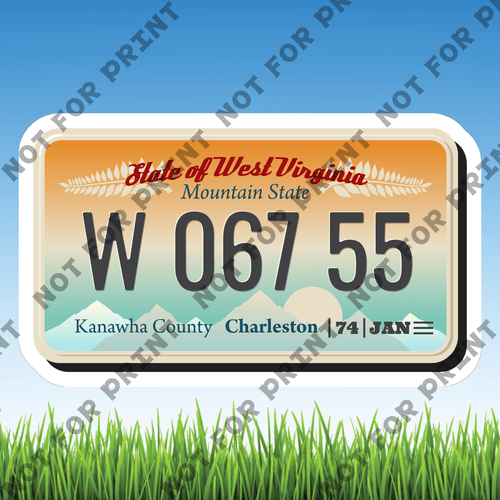 ACME Yard Cards Small License Plate #066
