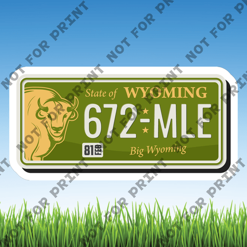 ACME Yard Cards Small License Plate #069