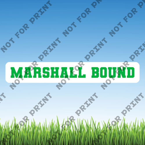 ACME Yard Cards Small Marshall Bound Word Flair #001
