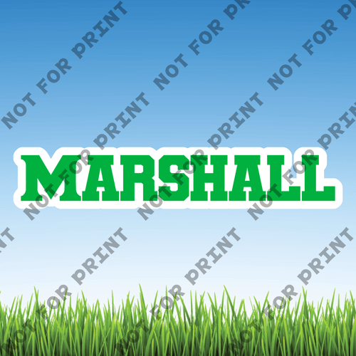 ACME Yard Cards Small Marshall Bound Word Flair #003