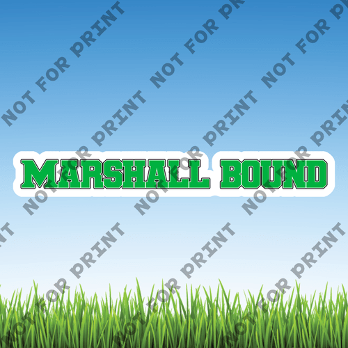 ACME Yard Cards Small Marshall Bound Word Flair #005