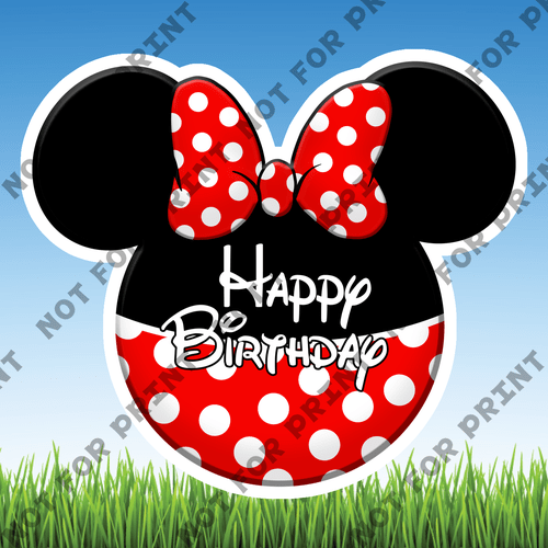 ACME Yard Cards Small Mickey Birthday #003