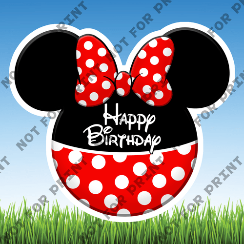 ACME Yard Cards Small Mickey Birthday #004