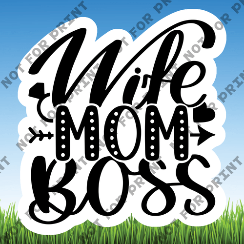 ACME Yard Cards Small Mom Word Flair #095