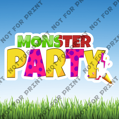 ACME Yard Cards Small Monsters Birthday Party #007