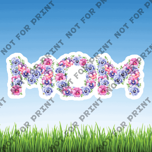 ACME Yard Cards Small Mothers Day Floral #001