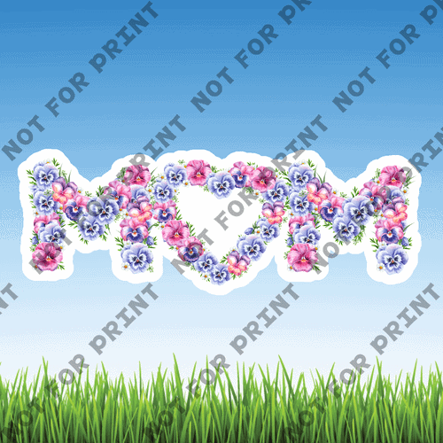 ACME Yard Cards Small Mothers Day Floral #003