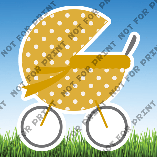 ACME Yard Cards Small Mustard Baby #020