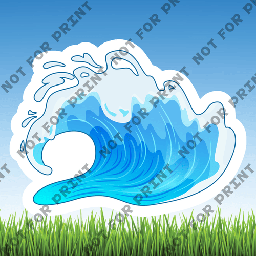 ACME Yard Cards Small Ocean Waves #001
