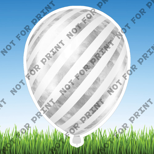 ACME Yard Cards Small Patriotic Balloons #006