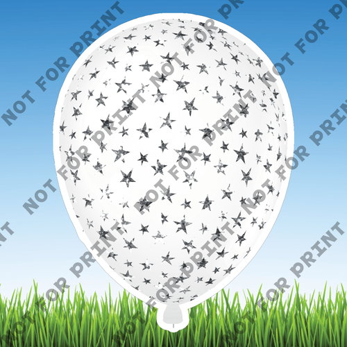ACME Yard Cards Small Patriotic Balloons #008