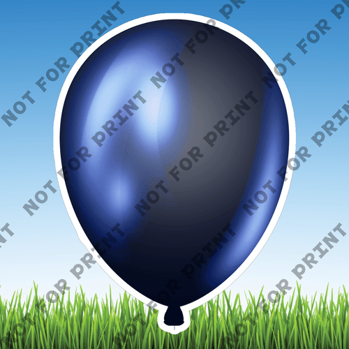 ACME Yard Cards Small Patriotic Balloons #016