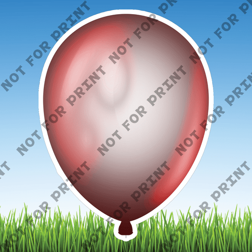 ACME Yard Cards Small Patriotic Balloons #028