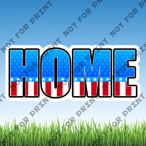 ACME Yard Cards Small Patriotic Welcome Home #003