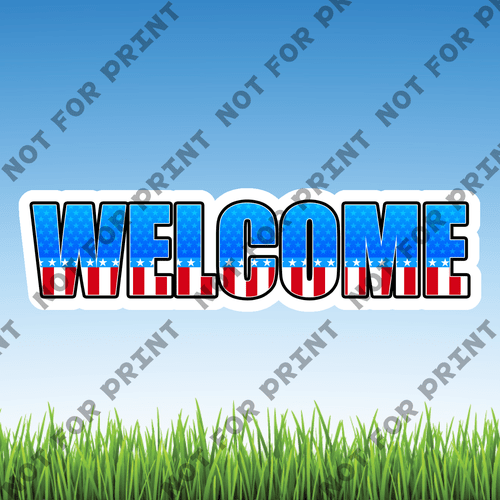 ACME Yard Cards Small Patriotic Welcome Home #004