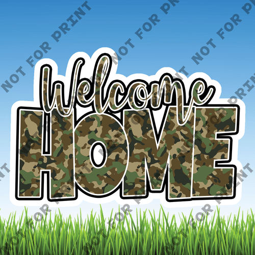 ACME Yard Cards Small Patriotic Welcome Home II #009