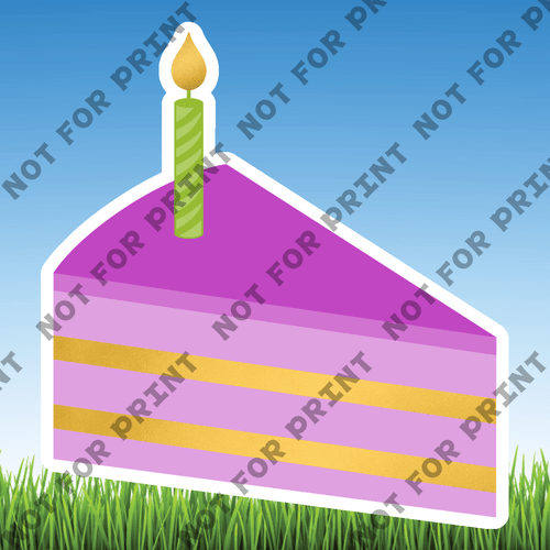 ACME Yard Cards Small Pink & Purple Birthday Theme #024