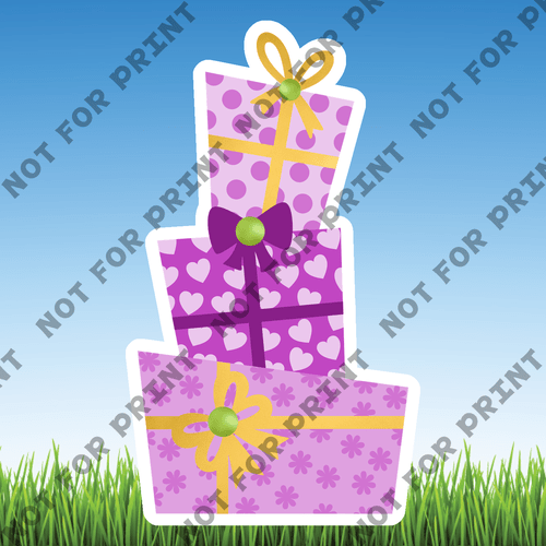 ACME Yard Cards Small Pink & Purple Birthday Theme #032