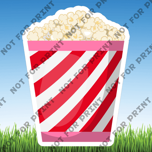 ACME Yard Cards Small Popcorn Cart #002