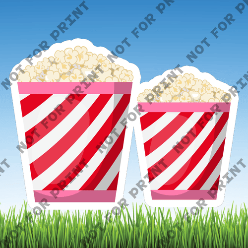 ACME Yard Cards Small Popcorn Cart #004