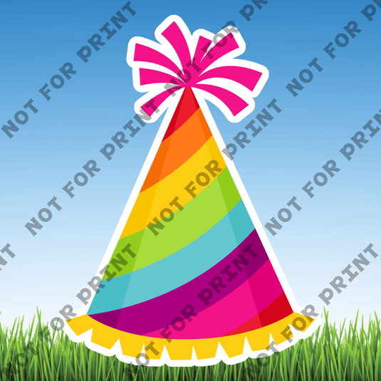 ACME Yard Cards Small Rainbow Birthday Theme #051