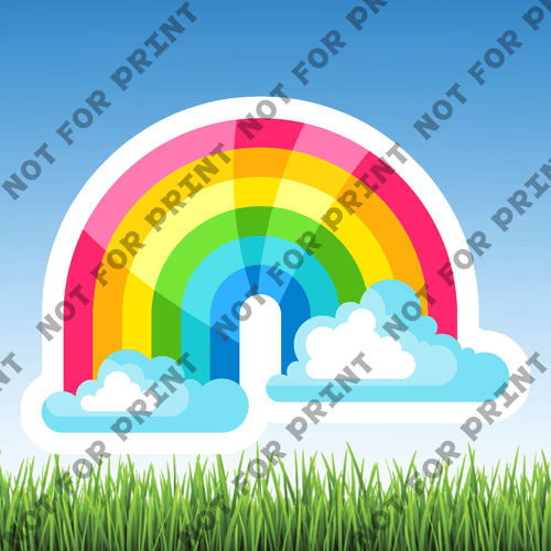 ACME Yard Cards Small Rainbow Unicorn #007