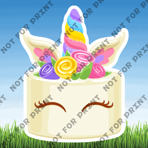 ACME Yard Cards Small Rainbow Unicorn Sweets #007
