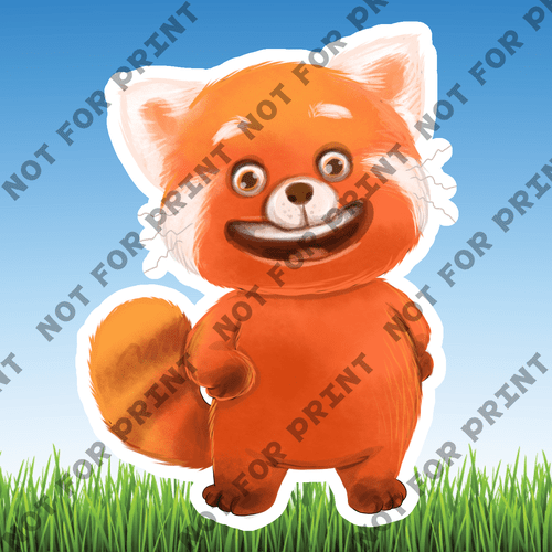 ACME Yard Cards Small Red Panda Characters #007