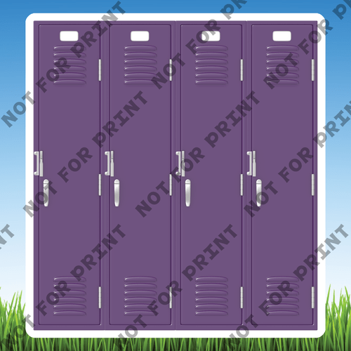 ACME Yard Cards Small School Lockers Collection I #014