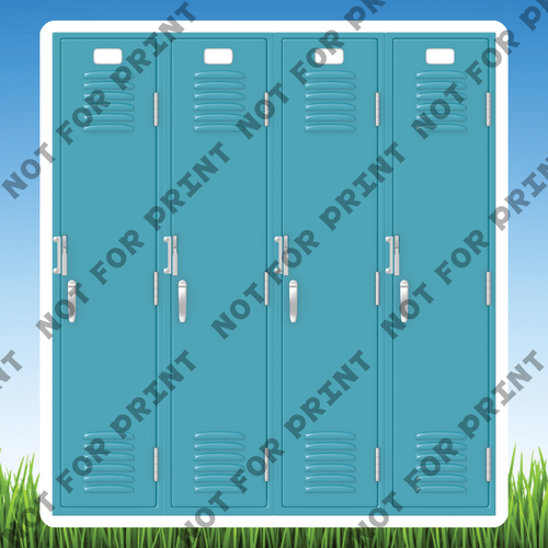 ACME Yard Cards Small School Lockers Collection I #015