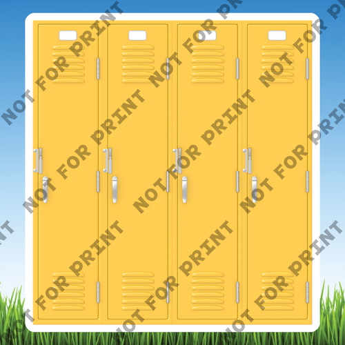 ACME Yard Cards Small School Lockers Collection I #017