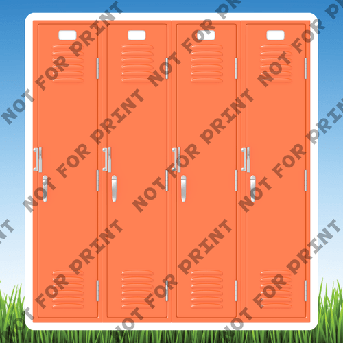 ACME Yard Cards Small School Lockers Collection I #018