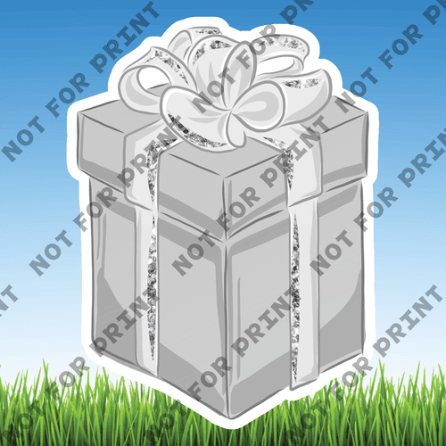 ACME Yard Cards Small Silver Wedding Theme #042