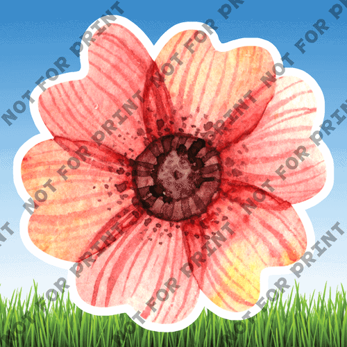 ACME Yard Cards Small Spring Flowers #004
