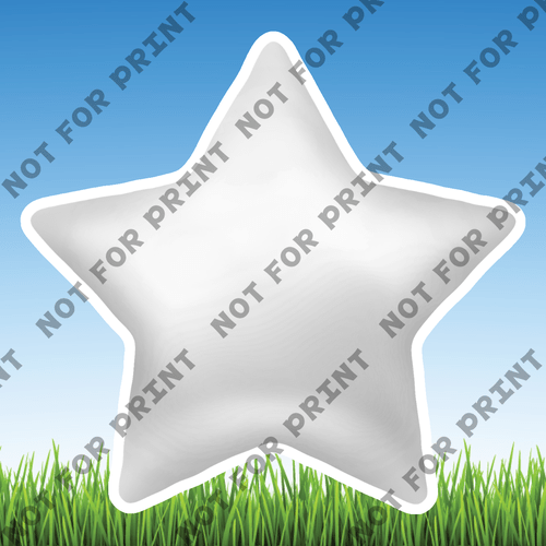 ACME Yard Cards Small Star Balloons #024