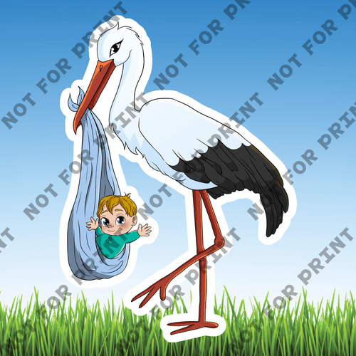 ACME Yard Cards Small Storks #001