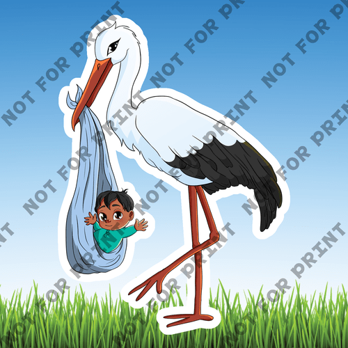 ACME Yard Cards Small Storks #004