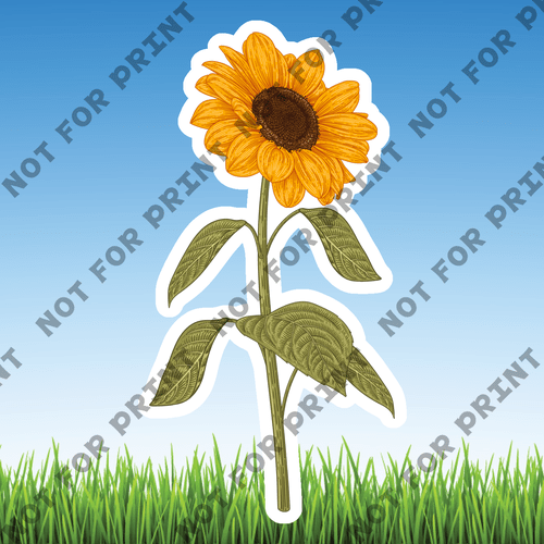 ACME Yard Cards Small Sunflowers #005