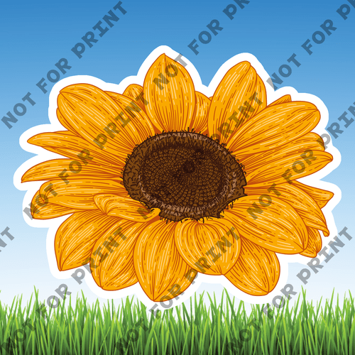 ACME Yard Cards Small Sunflowers #008