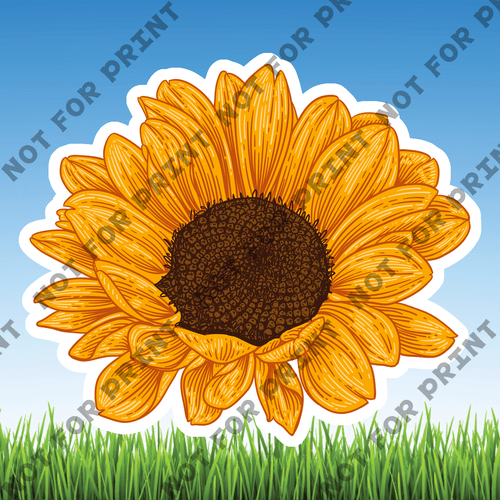 ACME Yard Cards Small Sunflowers #010