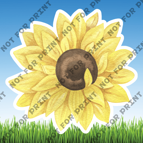 ACME Yard Cards Small Sunflowers #012
