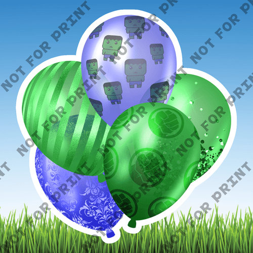 ACME Yard Cards Small Superhero Balloon Bundles #029