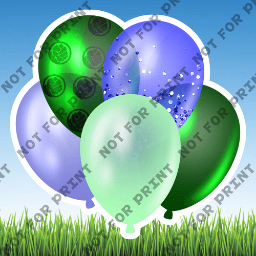 ACME Yard Cards Small Superhero Balloon Bundles #031