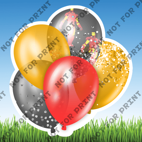 ACME Yard Cards Small Superhero Balloon Bundles #033