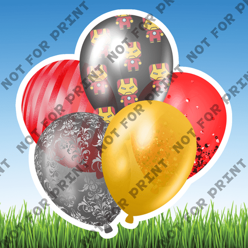 ACME Yard Cards Small Superhero Balloon Bundles #038