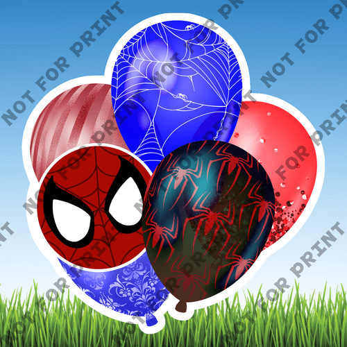 ACME Yard Cards Small Superhero Balloon Bundles #041